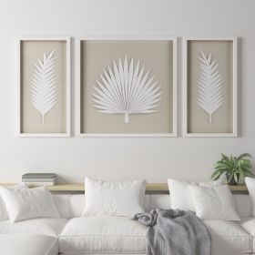 Madison Park Sabal Framed Rice Paper Palm Leaves Wall Décor Set Madison Park Sabal Framed Rice Paper Palm Leaves Wall Décor Set